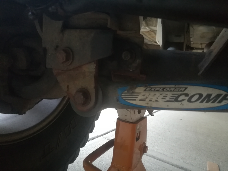 Notice the wear marks on the bracket. Yeah.